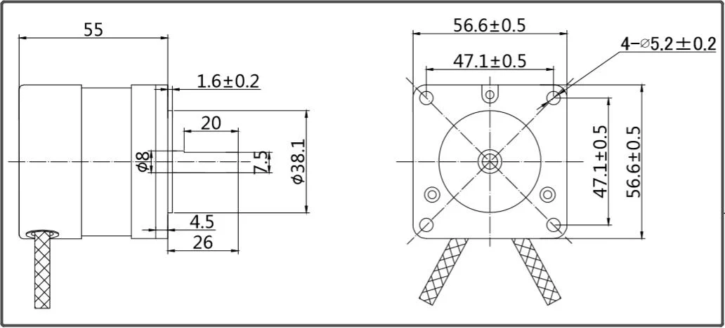 24V BLDC Brushless Motor High Torque 8 Inch Wheels with CE Certificate